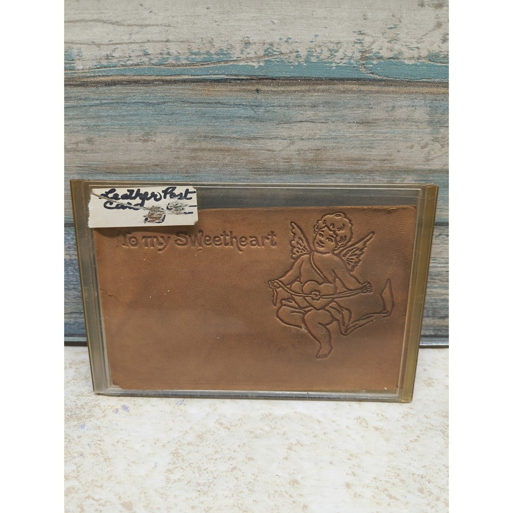 Leather Postcard "To My Sweetheart "